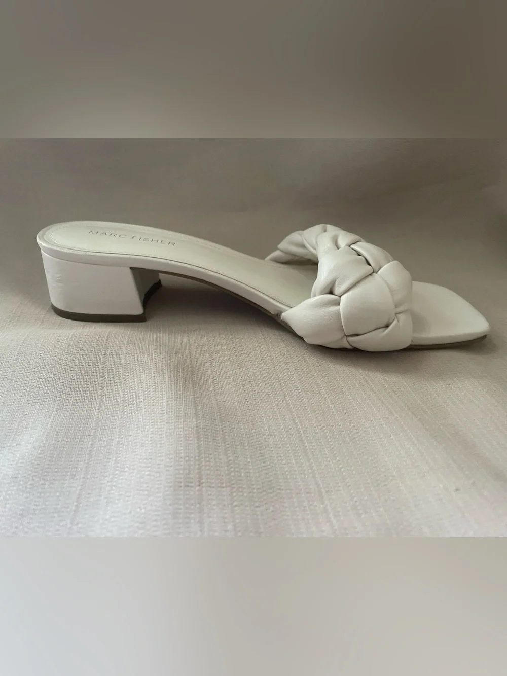 Cream colored mini heels